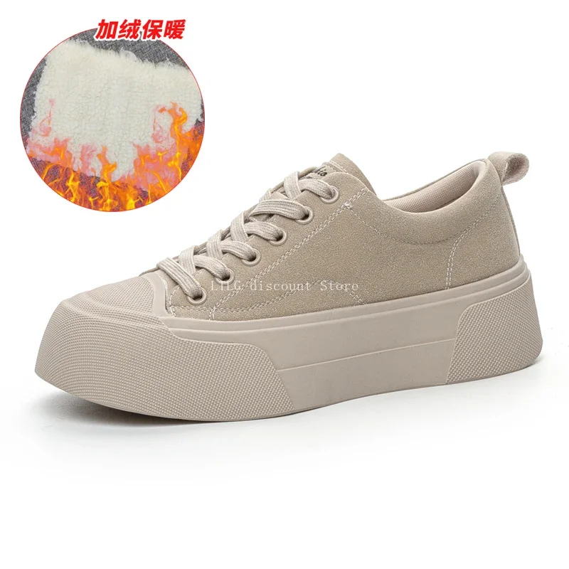 Осенние женские туфли брендовые кроссовки на платформе новинка 2024 увеличение