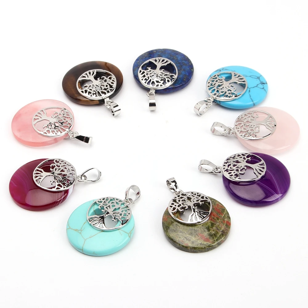 Натуральный хрустальный камень агат ностальгическая подвеска металлическое