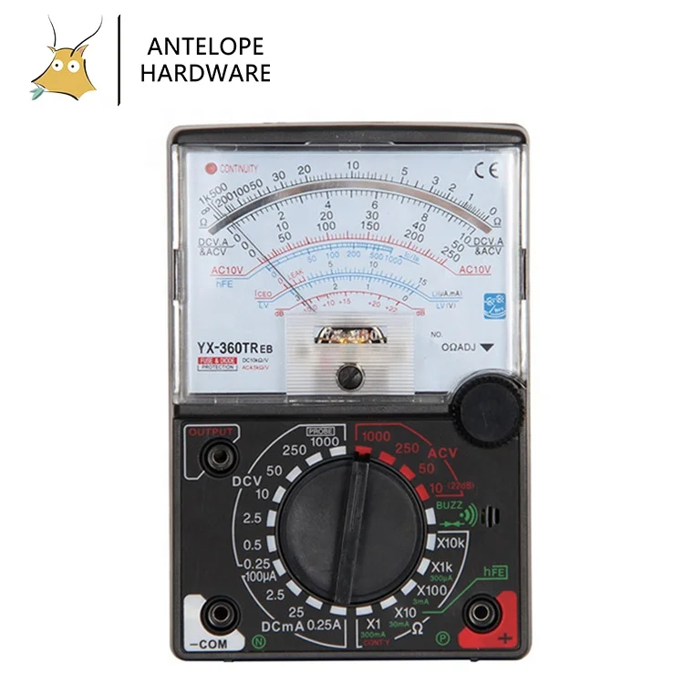 

YX 360 Digital Buzzing Pointer AC DC Voltage Meter Analog Multimeter
