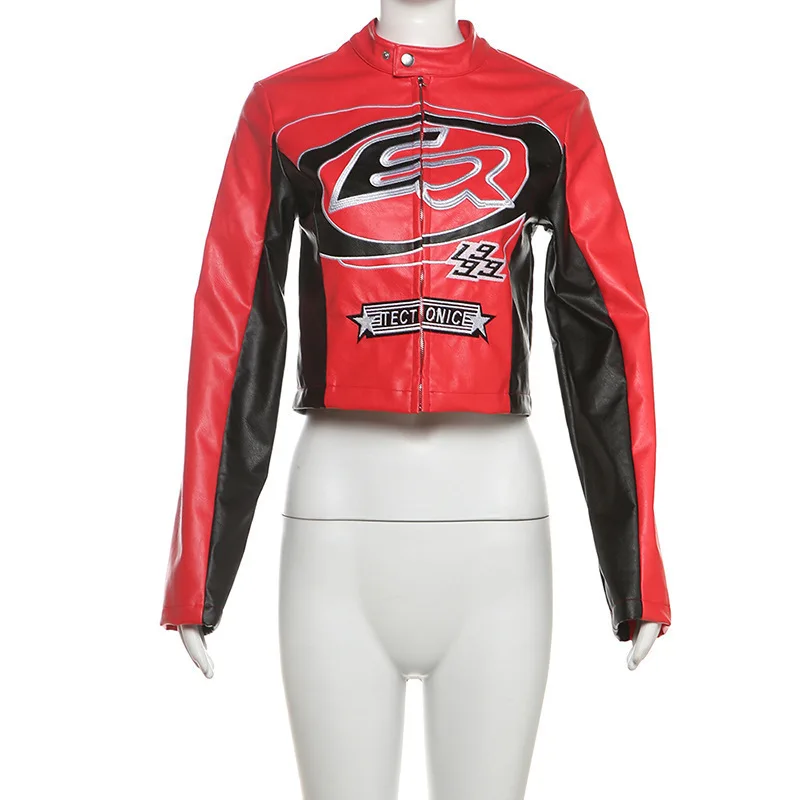 Sifreyr модные пальто контрастного цвета с вышивкой и принтом короткие сексуальные