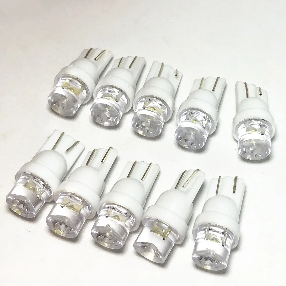 

50 шт. габаритные огни T10 W5W светодиодный 194 168 SMD светодиодный ных автомобильных огней, светодиодная парковочная лампа, белая Автомобильная вн...