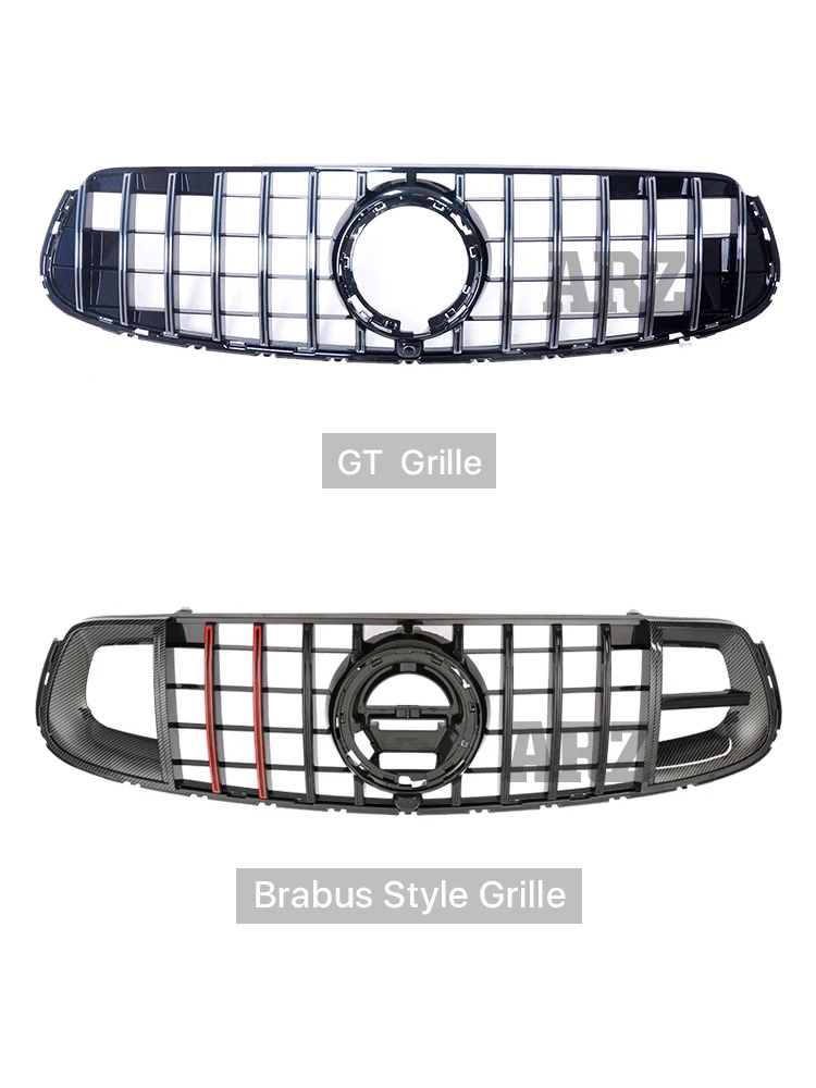 Для Mercedes Benz GLC X253 C253 Facelift черный серебристый передний бампер Panamericana GT Diamond Style