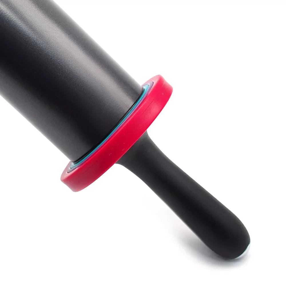 Ролик для теста из нержавеющей стали с 3 съемными регулируемыми кольцами выпечки