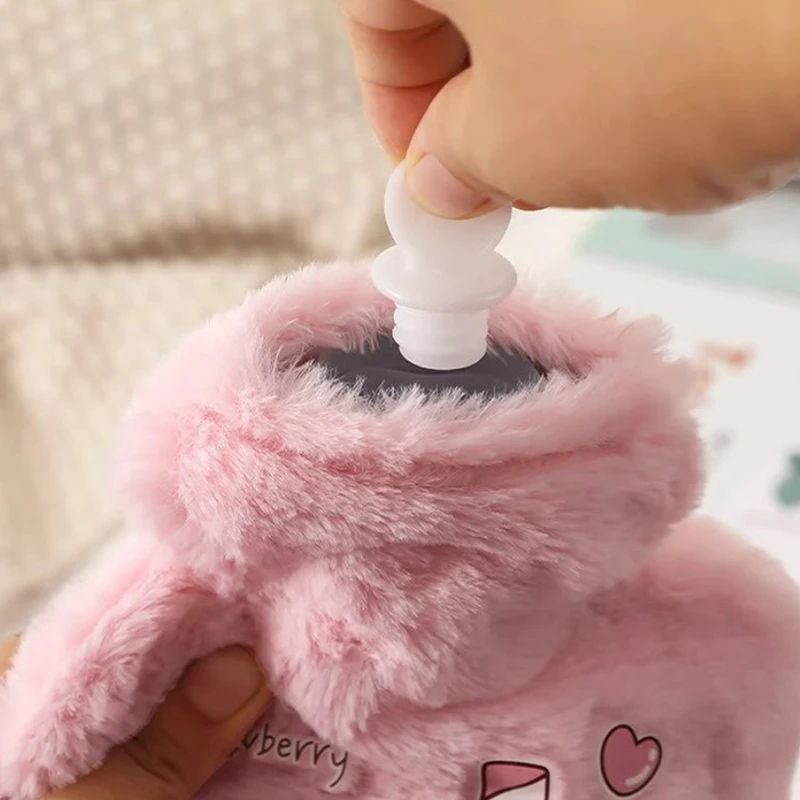 500 мл мягкая плюшевая грелка для рук зимняя милая кавайная бутылка воды девочек