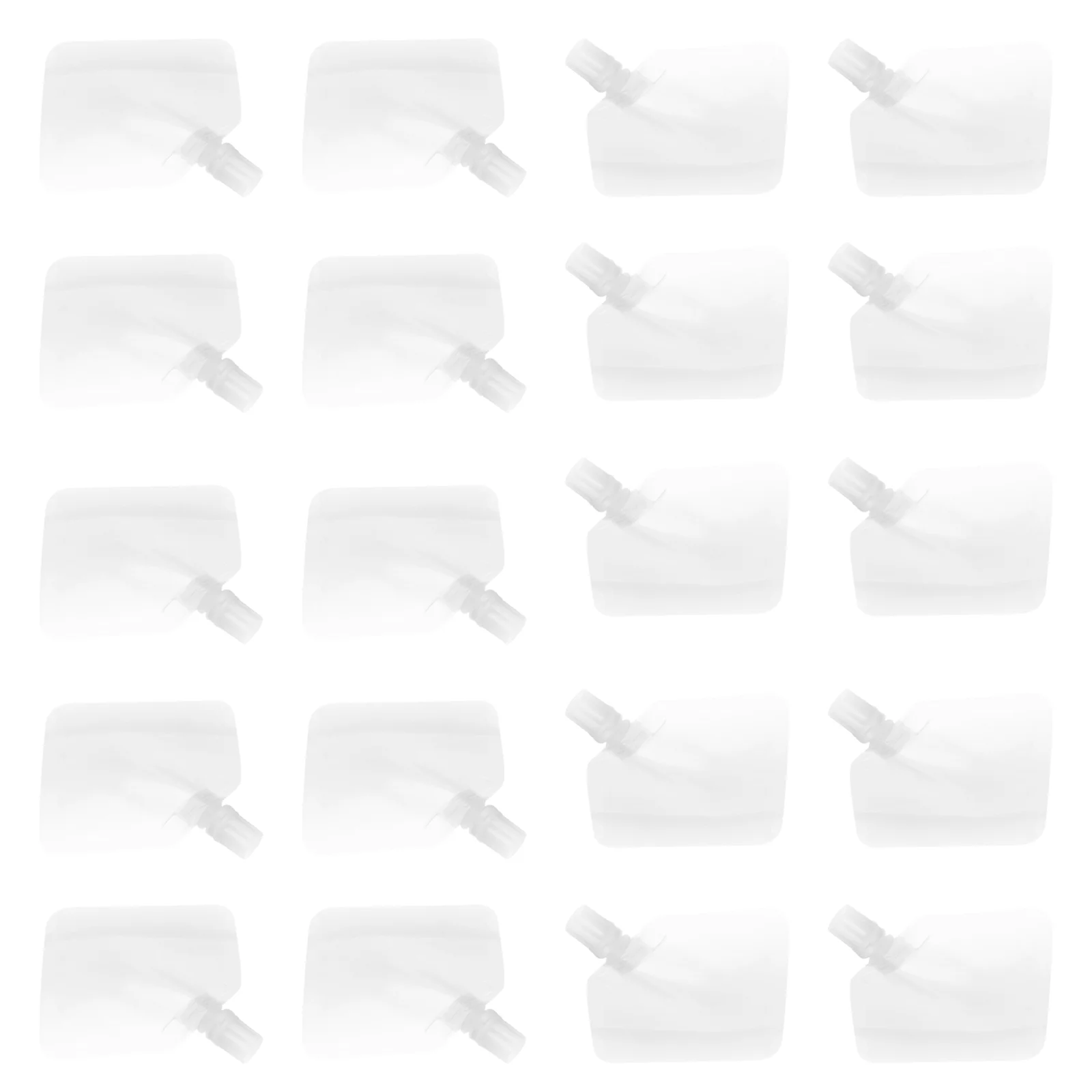 

20PCS Empty Lotion Sample Sack Translucent Essence Liquid Sample Bag for Home Travel Store Trip