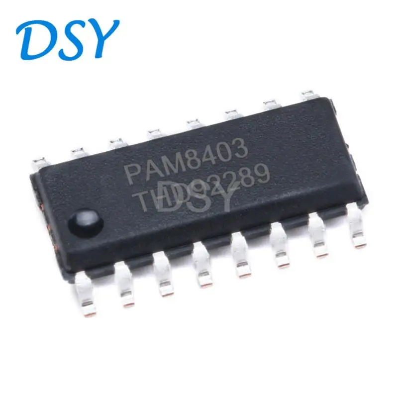 10pcs PAM8403 8403 3W*2 Filterless Stereo Class D Audio Amplifier Chip SOP-16