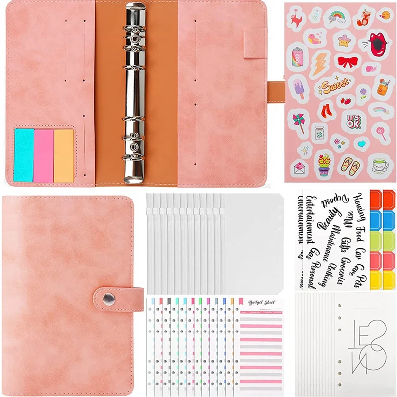 

Budget Binder Budget Planner, A6 Set, A6 Notebook Ring Binder, Cash Envelopes Buget Planner With Films