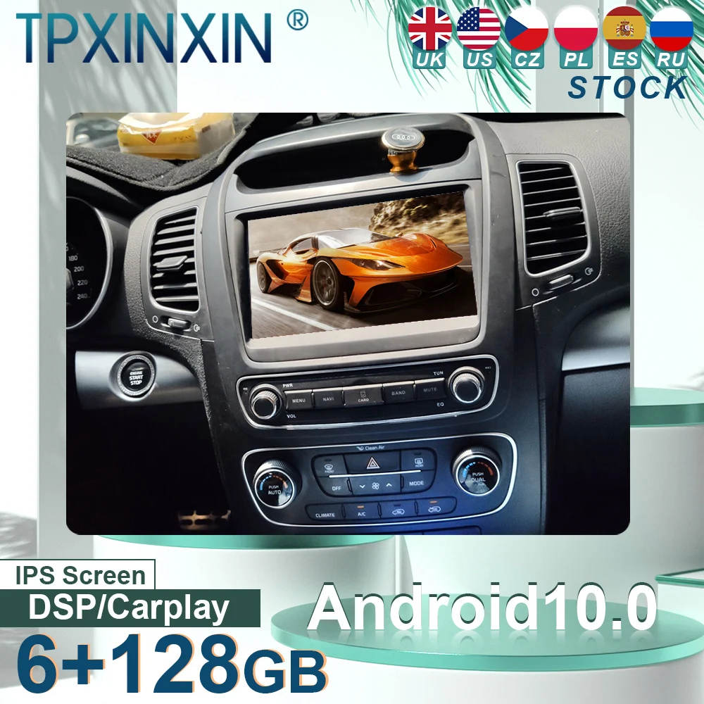 

Автомагнитола для KIA Sorento XL FL, 2015 г., Android 11,0, стерео с экраном, радио, проигрыватель Теслы, автомобильный GPS-навигатор, головное устройство Carplay