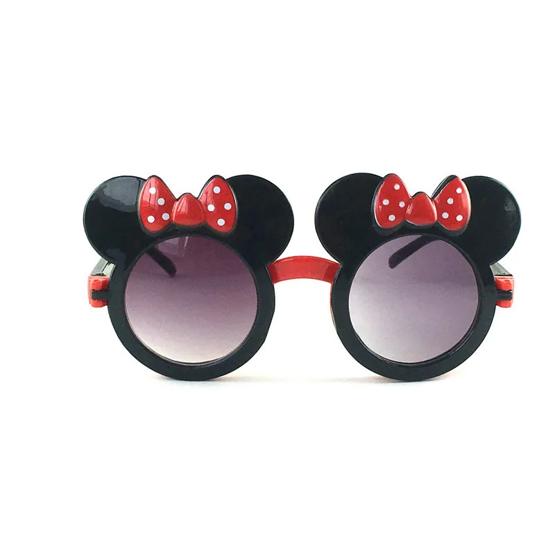 

Милые детские солнцезащитные очки в форме Микки Мауса, детские солнцезащитные очки с бантом, классные очки для девочек и мальчиков, очки-Раскладушки с ушками Мауса, детское украшение