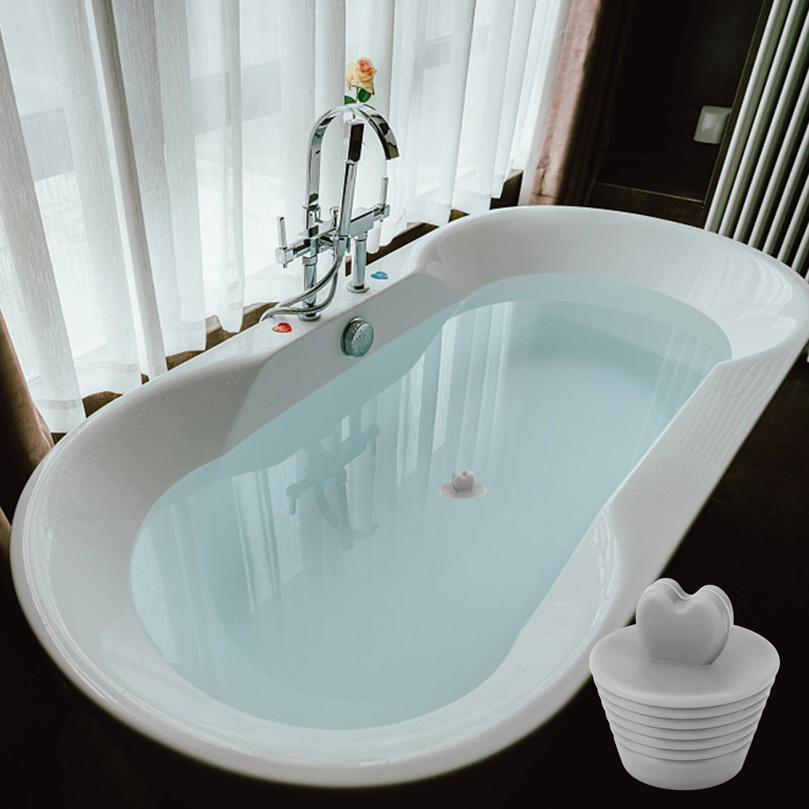 

Tub Drain Stopper Tub Stopper 2 Pack Universal Bathtub Stopper Silicone Sink Stopper Bathtub Drain Stopper Plug For Bathtub