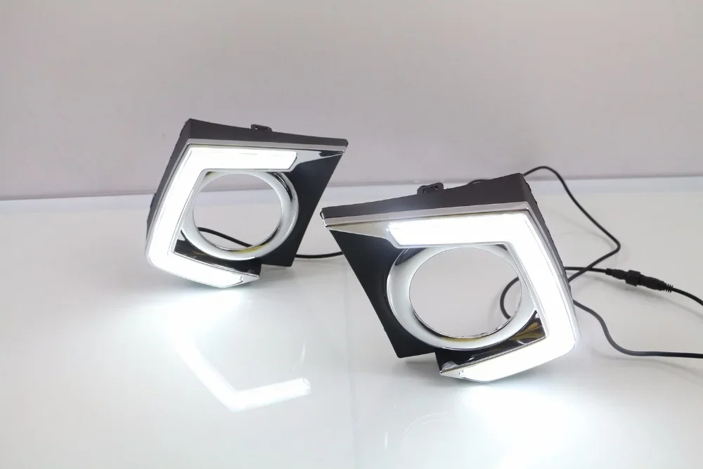 Светодиодные дневные ходовые огни Osmrk DRL с функцией диммера для Mitsubishi Triton L200 2015-16