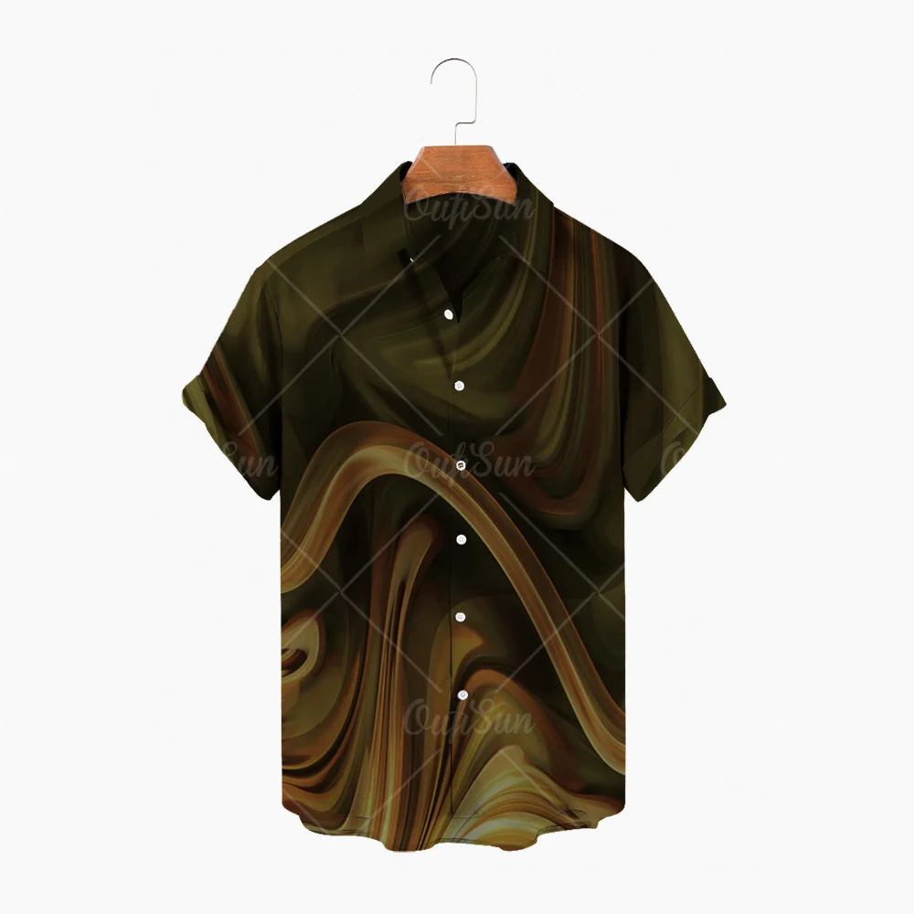 

2022 Fashion Men's Short Sleeve Hawaiian Shirt Quick-drying Large Size Asian M-5XL Summer Men's Casual Floral Beach Shirt