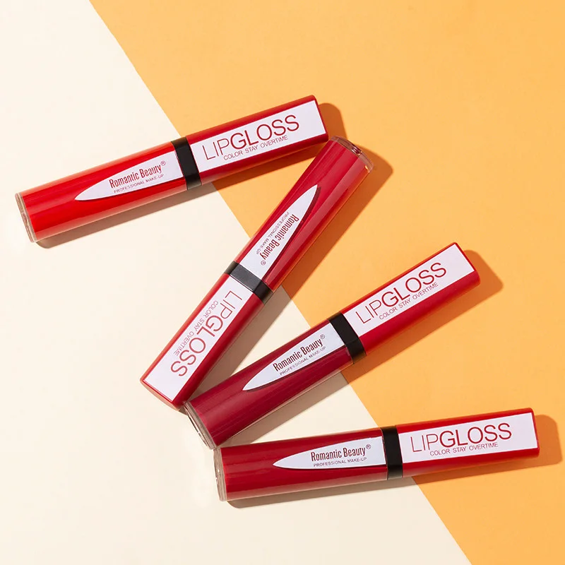 

12 Colors Matte Velvet Lip Gloss Waterproof Long-lasting Non-stick Cup Glitter Nude Lip Glaze Sexy Mate Lipstick Cosmetic