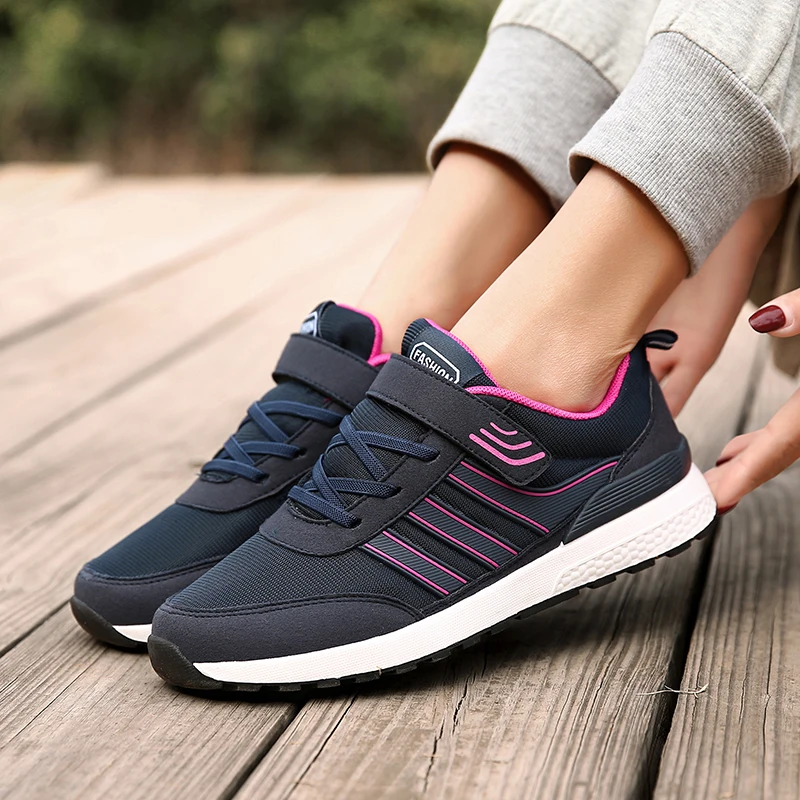 Mens Womens Casual Walking Shoes Soft-soled Non-slip Middle-aged and Elderly Sneakers Lightweight Mother Shoe Healthy