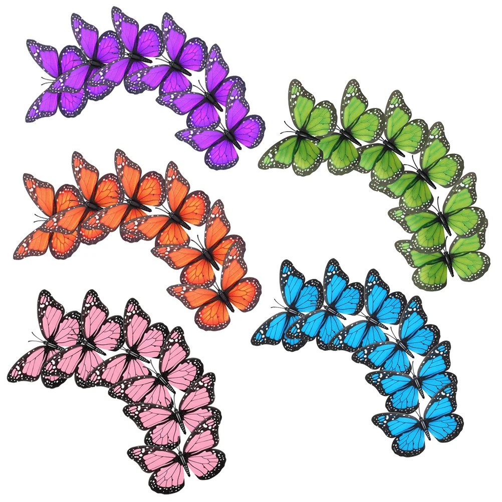 

Freeze Magnet Magnetic Butterfly Wall Sticker Vintage Home Decor Fridge DIY Adornment