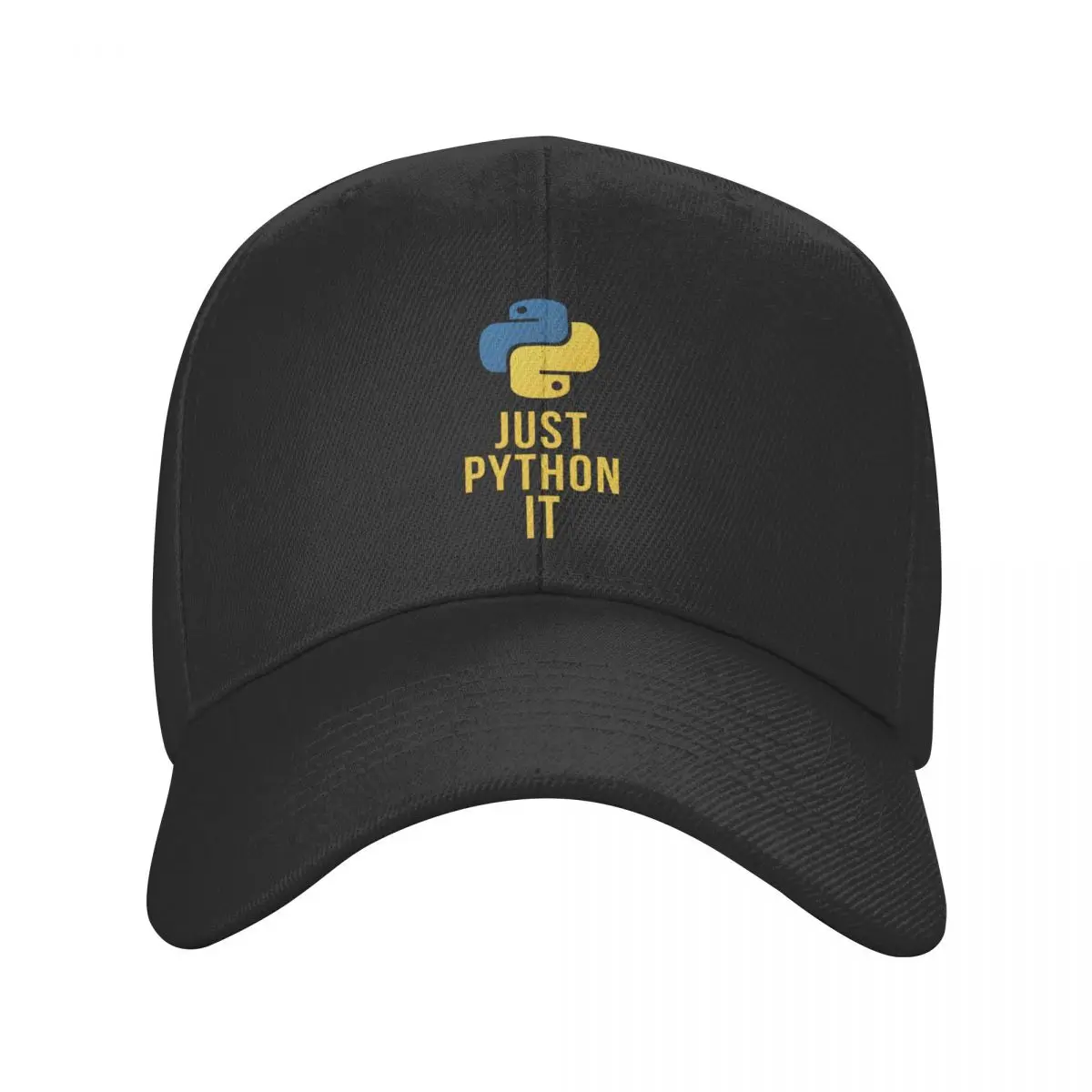 

New Just Python It Baseball Cap Hip Hop Adjustable Programing Language Code Coder Dad Hat Autumn Snapback Hats Trucker Caps
