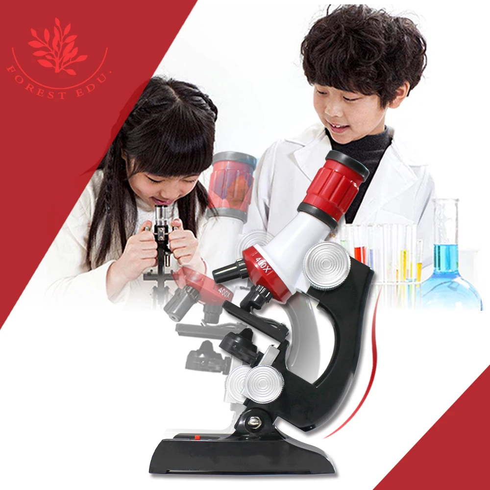 Детский набор микроскопа научная лаборатория светодиодный Биологический