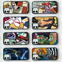 picasso abstract art phone case silicone pctpu case for iphone 11 12 13 pro max 8 7 6 plus x se xr hard fundas