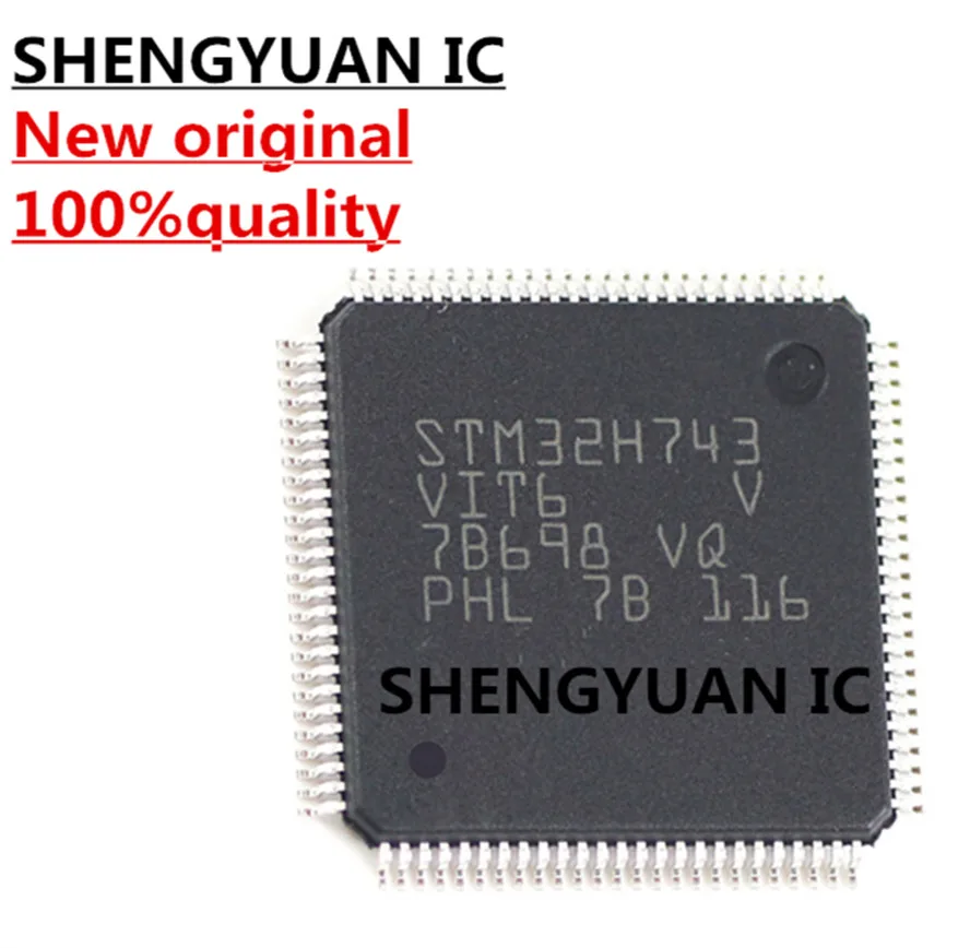 

5pcs 100% New original STM32H743VIT6 LQFP-100 Chip M7 series 32-bit mcu, microcontroller