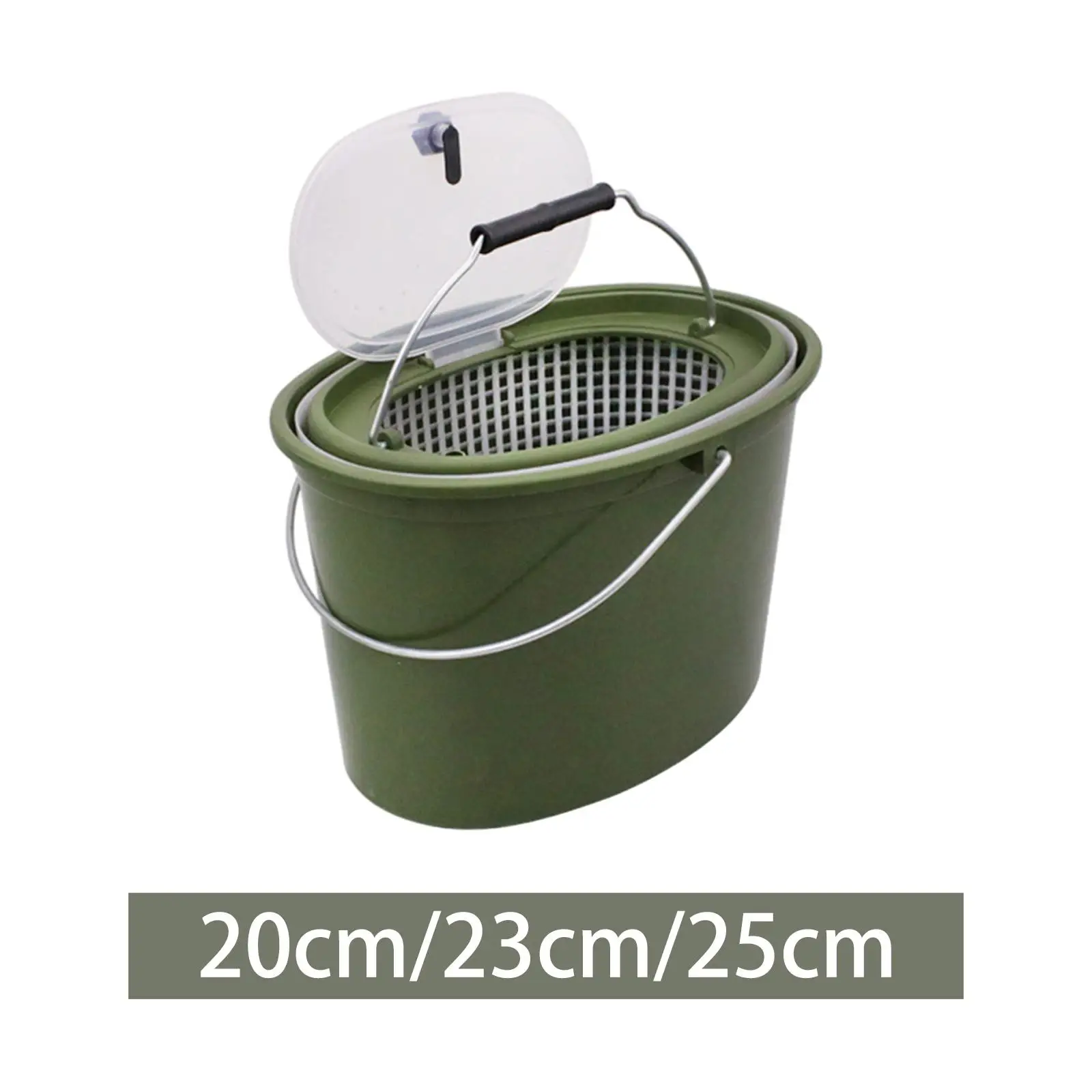 

Fish Box for Caught Fish Live Fish Bucket Breathable 2 in 1 Water Container