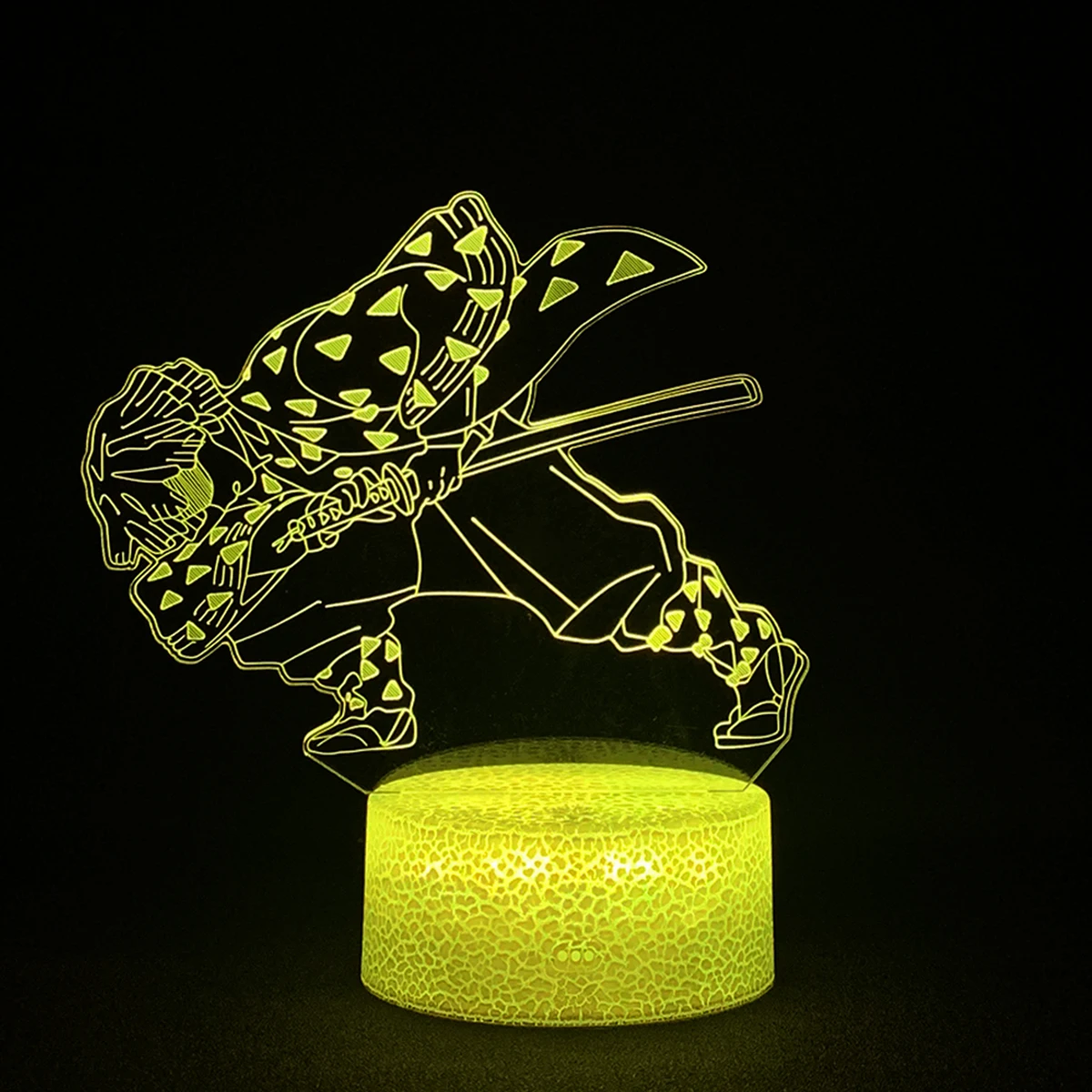 

Acrylic Led Night Light Anime Demon Slayer Kamado Tanjirou Figure for Kids Child Bedroom Decor Cool Kimetsu No Yaiba Lamp Gift