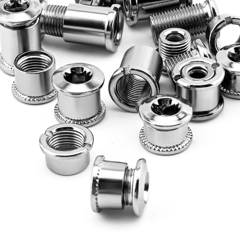 MUQZI 5 Pair Bike Chainring Bolts MTB Plate Screws Monoplate Or Double Or Three Plate Crank Parts Cycling Crankset Accessories