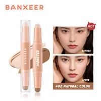 banxeer bronzer contour stick highlight waterproof matte concealer pen cosmetics double head shadow contouring makeup