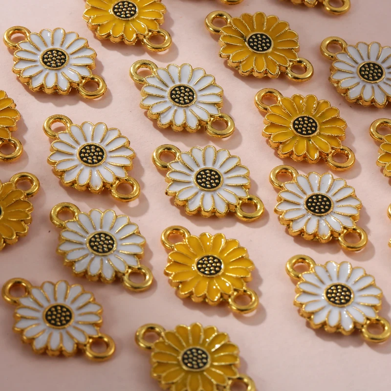 Подвеска в виде подсолнуха цветка маргаритки 10 шт./лот подвеска сделай сам