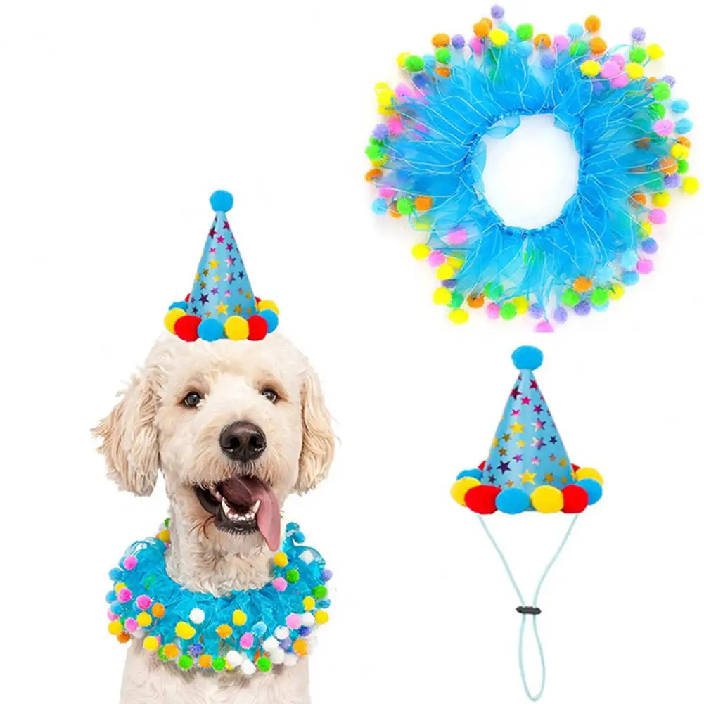 2 шт./компл. головной убор для домашних животных на день рождения милая одежда