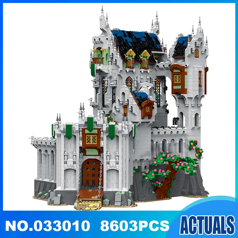 

8603 шт., Детский конструктор: средневековый замок MOC