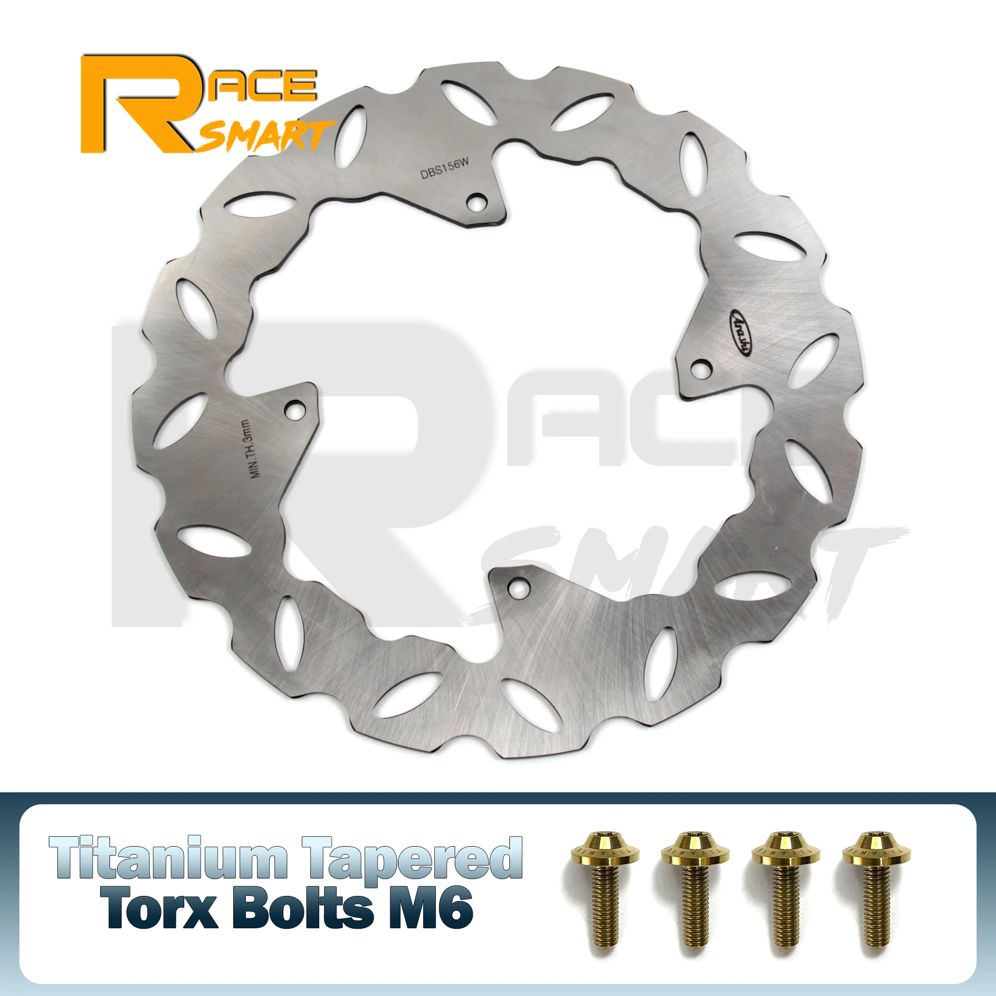

Motorcycle Front Brake Discs Disk Rotors & Titanium Mounting Bolts For HONDA CR250E CR250R XR350R XL350X XL350R CR500R CR500E