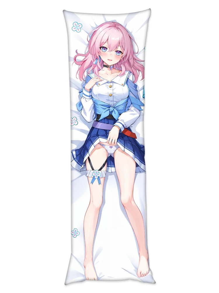 Аниме Honkai Impact 3 March 7 Sexy Dakimakura 2WAY Cozy Japanese Подушка-отаку Cover Gifts HY