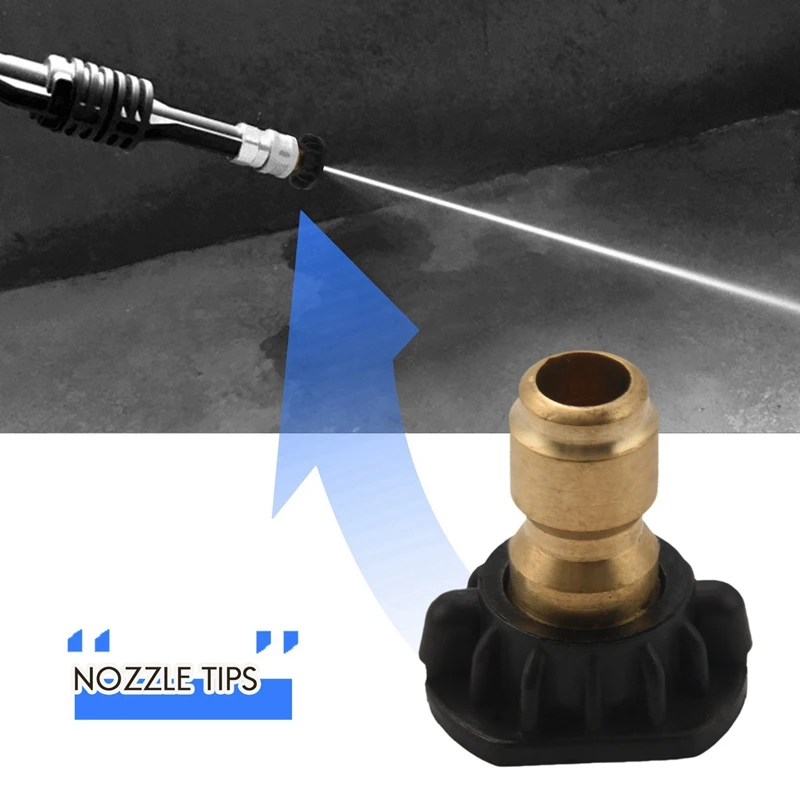 50 шт. насадки для мойки высокого давления 1/4 градусов