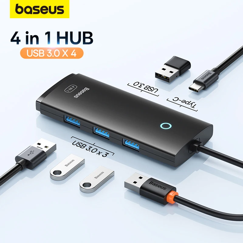Baseus USB HUB Adapter 4 in 1 USB Type C to USB 3.0 HUB Splitter Adapter for MacBook Pro Air Huawei Mate 30 Docking Station HUB Baseus USB HUB Adapter 4 in 1 USB Type C to USB 3.0 HUB Splitter Adapter for MacBook Pro Air Huawei Mate 30 Docking Station HUB