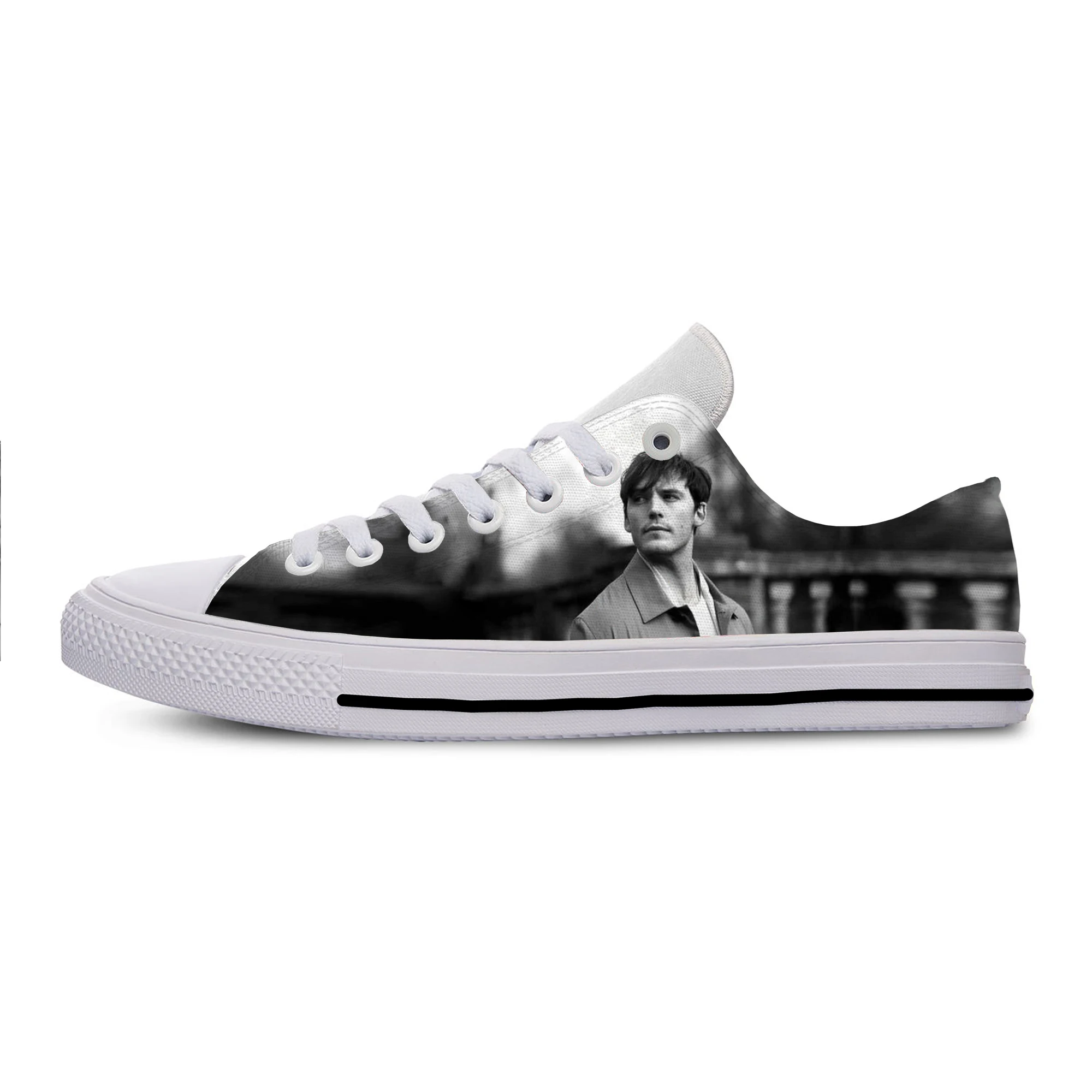 

Hot Cool Fashion Funny New Summer High Quality Sneakers Handiness Casual Shoes Men Women Sam Claflin Low Top Latest Board Shoes