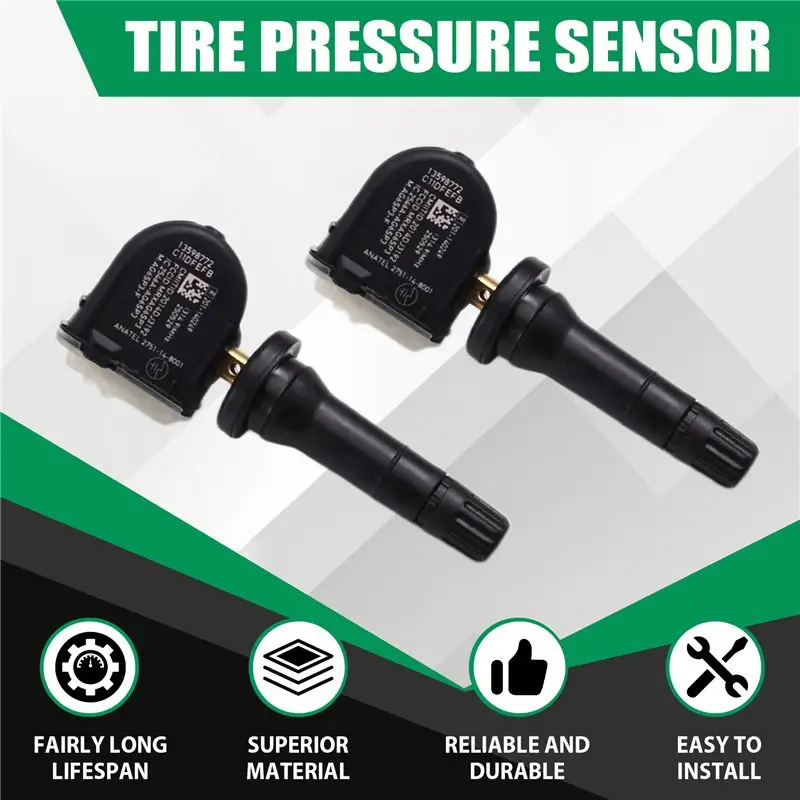 Фото Датчик давления в шинах TPMS M45K-4Pcs 13540601 13598772 315Mhz для Cadillac ATS CTS Equinox Silverado GMC Sierra №3
