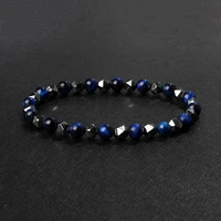 natural tiger eye stone bracelet men charm 6mm irregular hematite yoga bracelets women quartzs beads couple jewelry gift pulsera