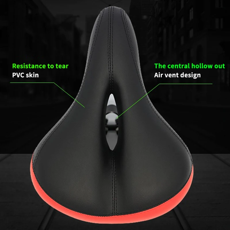 

Bike Seat Replacement Bicycle Saddle High Density Memory Foam Bike Saddle 3 Lighting Modes Safety Light Bicycle Accessories