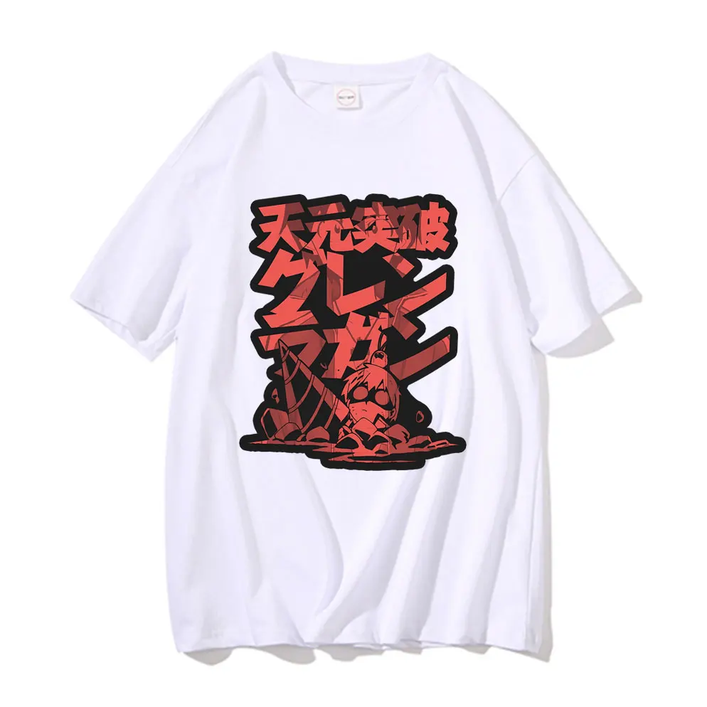 

Japanese Anime Tengen Toppa Gurren Lagann Graphic Tshirt Men Women Vintage Cartoon Manga T-shirt Short Sleeve Man Oversized Tees