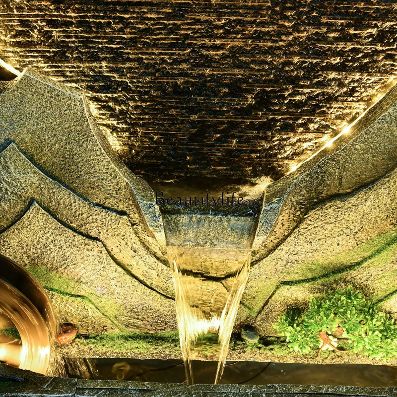 Рокарий занавеска для воды настенный фонтан в гостиной вход экран ландшафтный