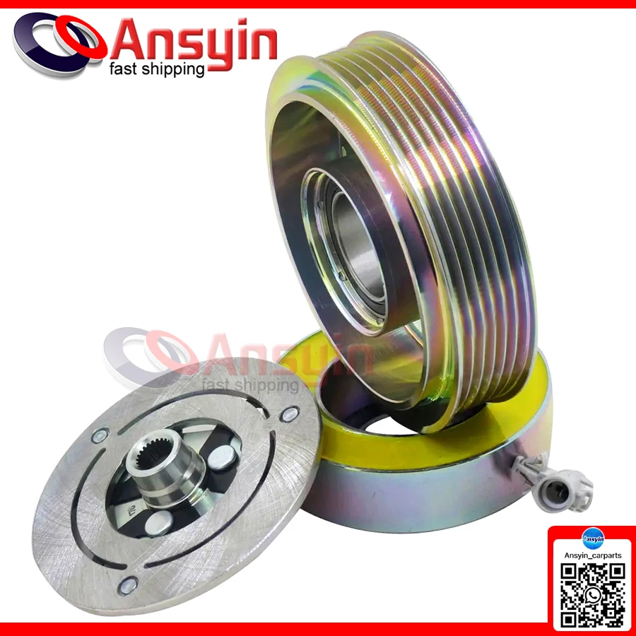 Новый комплект шкива сцепления компрессора переменного тока VCR08 для Mitsubishi Mirage DE ES