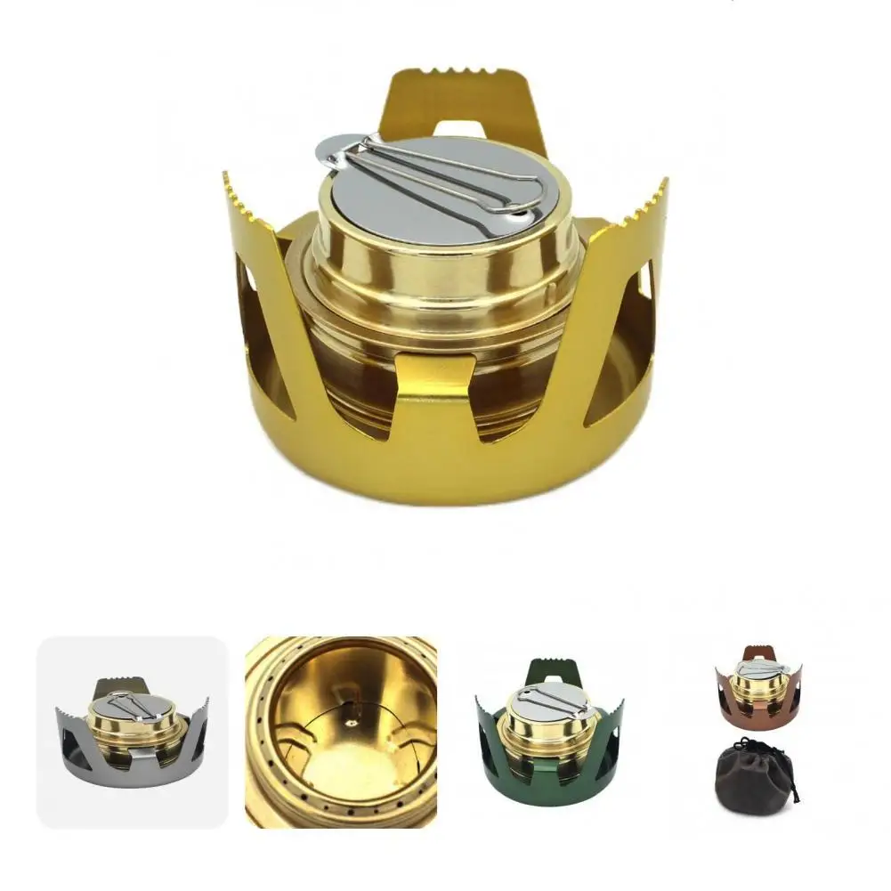 

Convenient Lightweight Aluminum Alloy More Thicken Anti-cracking Alcohol Stove Mini Alcohol Stove Alcohol Stove 1 Set
