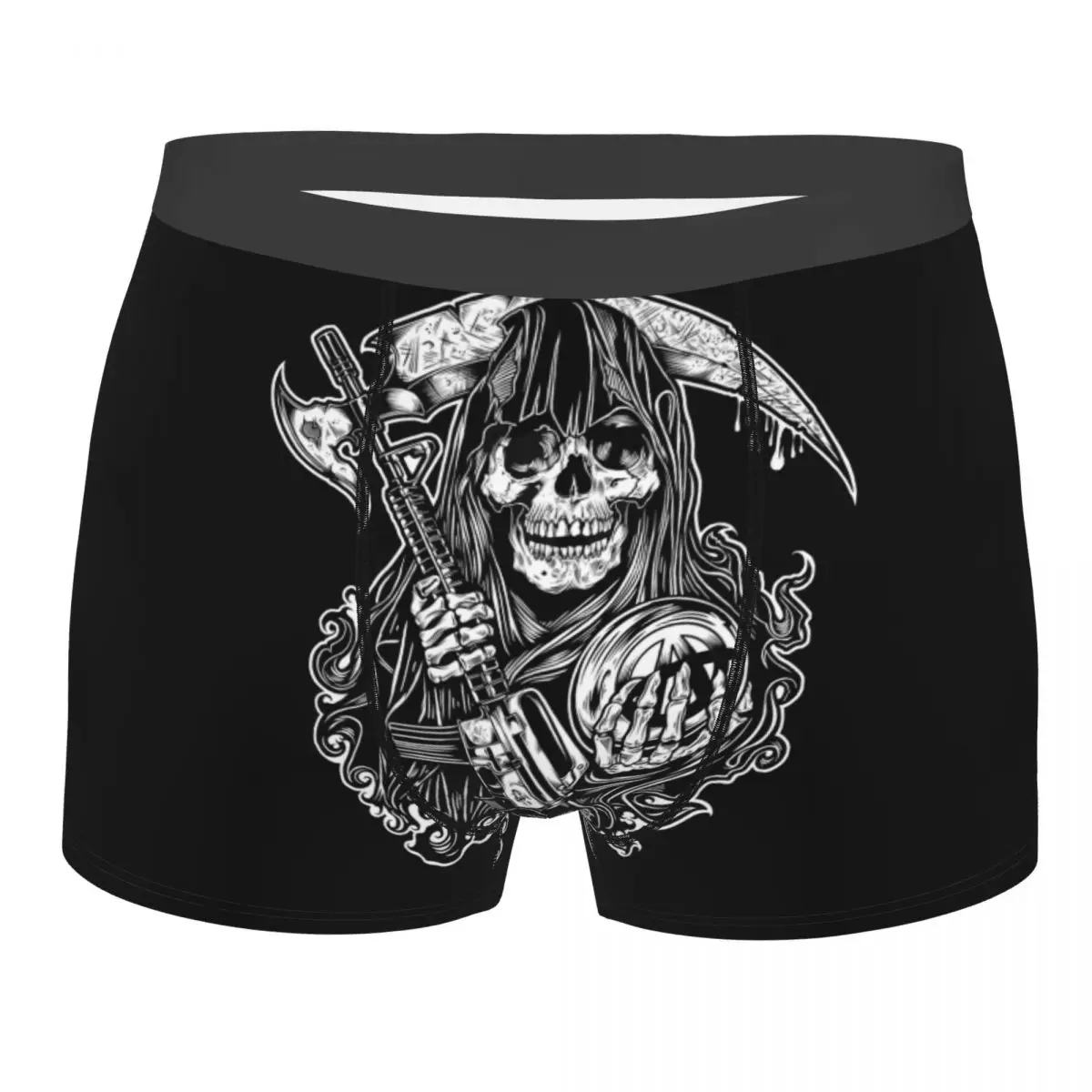 

Sexy Sons Of Anarchy Boxers Shorts Underpants Male Stretch Horror Tv Movie Briefs Underwear