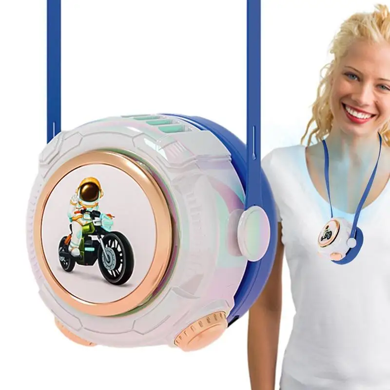 

Travel Fan Personal Cooling Device Bladeless Neck Fan Smooth Cool Breeze Silicone Lanyard Design USB Charging 3 Speeds