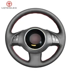 LQTENLEO, черная искусственная кожа, противоскользящая искусственная кожа для Fiat 500 2007-2015 500e 2014-2018 500C 2014-2017