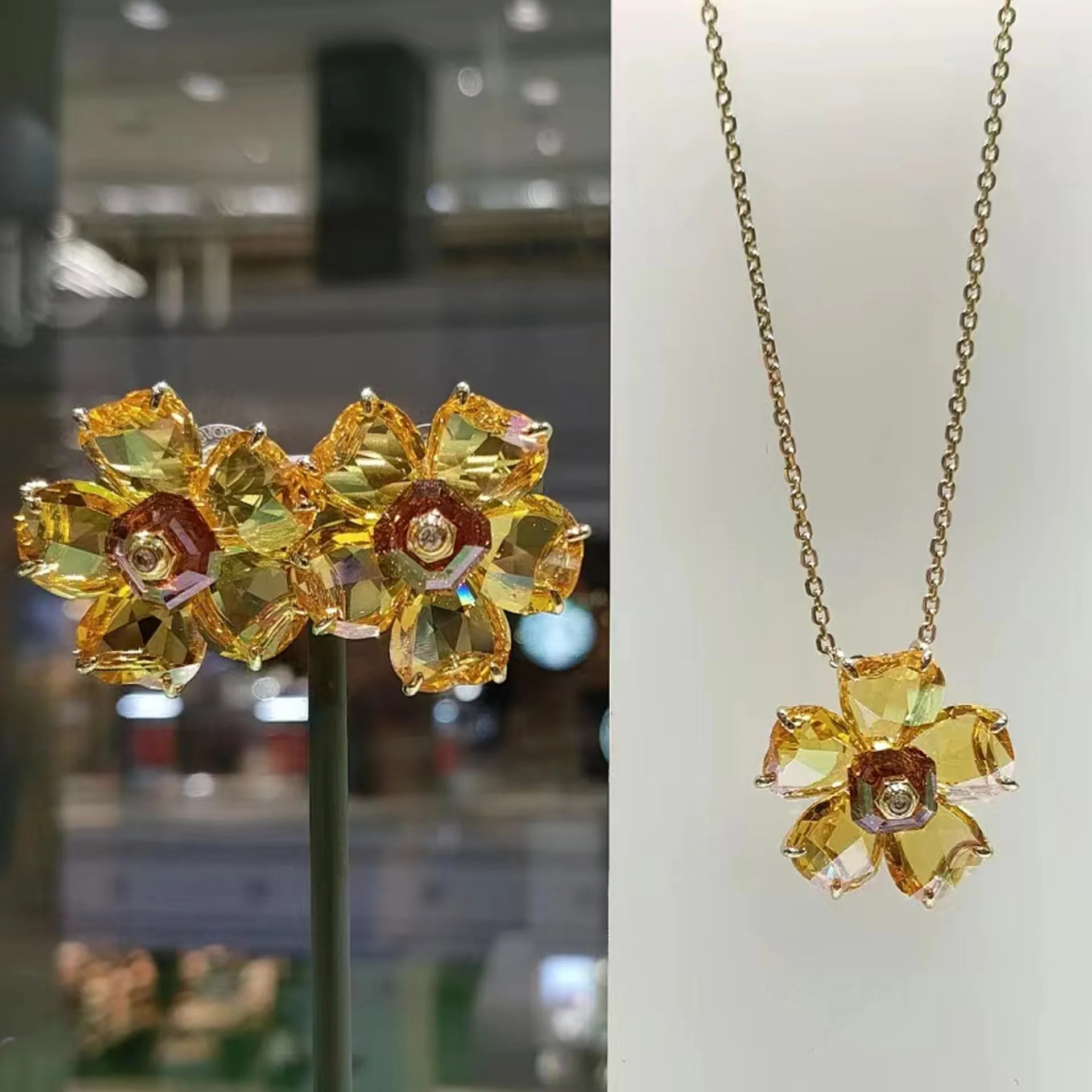 Новинка 2024 модные оригинальные комплекты ювелирных изделий с розовыми