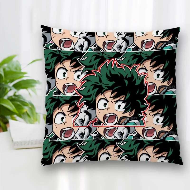 

Cushion My Hero Academia Anime Cover Throw Pillow Case Cushion For Sofa/Home/Car Decor Zipper Custom PillowCase 10.28