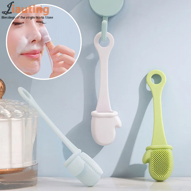 Силиконовая щетка для носа очиститель пор лица портативные массажные щетки от