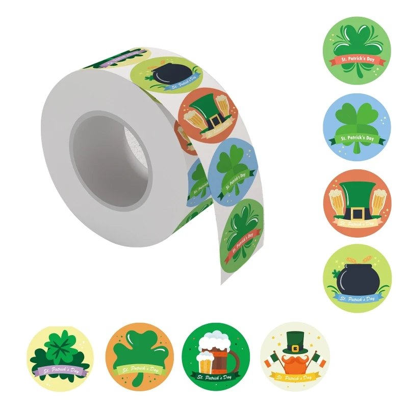 

500 шт. креативных ирландских наклеек S для наклеек t Патрика S для части t Патрика