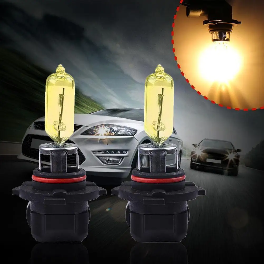 

1pcs 9005 Hb3 Car Halogen Light 60w Yellow Glass Fog Gas Car Automotive Auto Lamps Bulb P20d Headlights Xenon C8 Styling I3j4